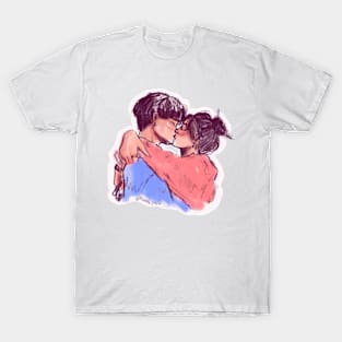 Cute Couple Kiss T-Shirt